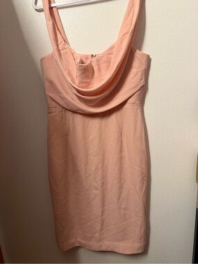 House of CB Peach Cowl Neck Women’s Dress